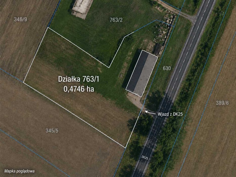 Wynajmę budynek 283 m² + plac przy DK25 | Drołtowice / Syców