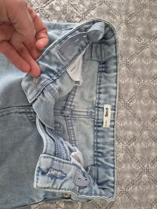 Spodnie jeans r. 116 szwedy szerokie
