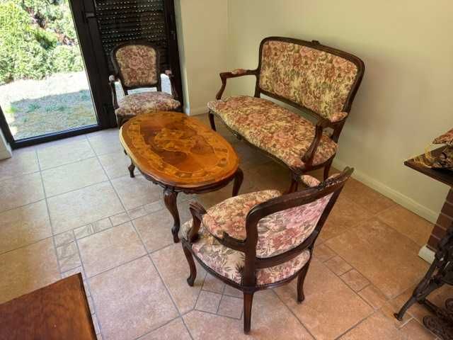 Komplet do oranżerii / ogrodu zimowego. 2 fotele, 1 sofa.