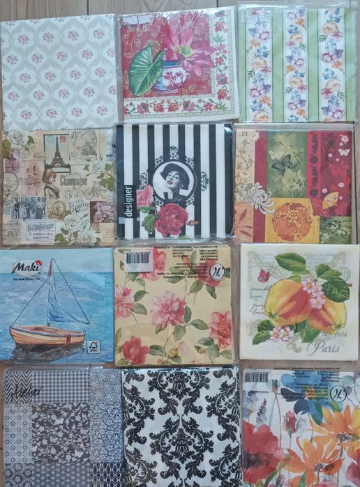 Колекція серветок для декупажу, творчості