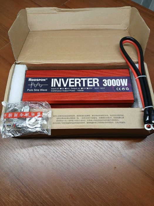 інвертор (перетворювач) напруги 12-220, 2200Вт, СИНУС.