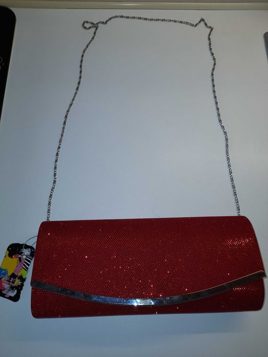 Mala vermelha com brilhantes *NOVA