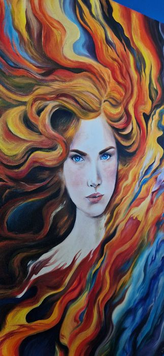 Obraz olejny portret kobiety, 50x70