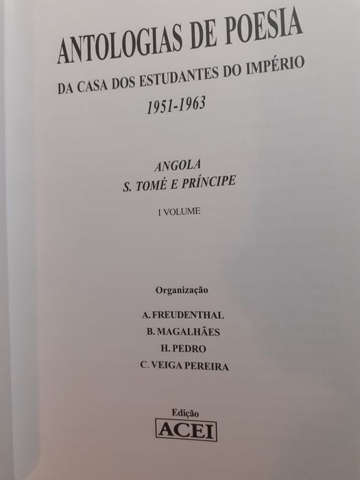 Antologias de Poesia da casa dos estudantes do Império