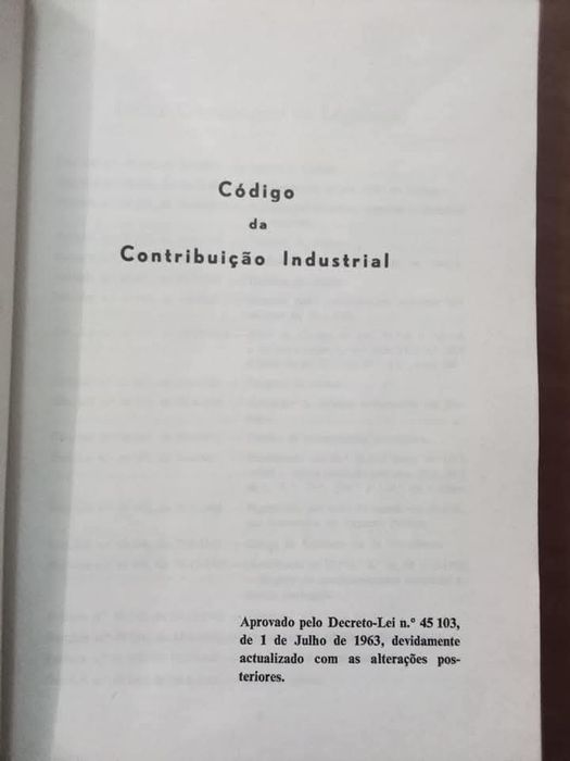 Código da Contribuição Industrial - 1976