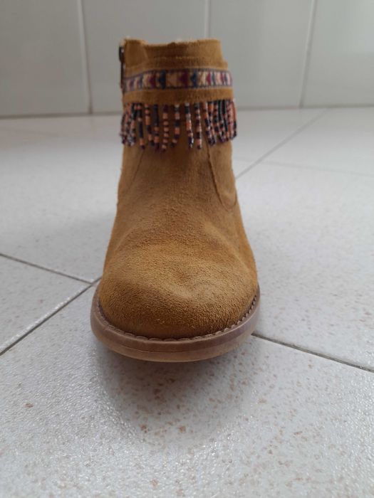 Botim de couro Zara Girls
