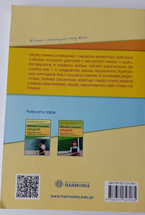 Metodyka nauczania gramatyki z elementami wiedzy o języku