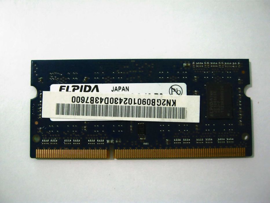 Оперативная память для ноутбука DDR3-1066 2GB, 1GB; DDR3-1333 2GB