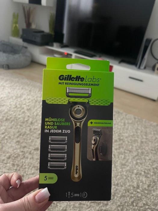 Бритва , станок  Gillette Labs лезвия  Gold Edition