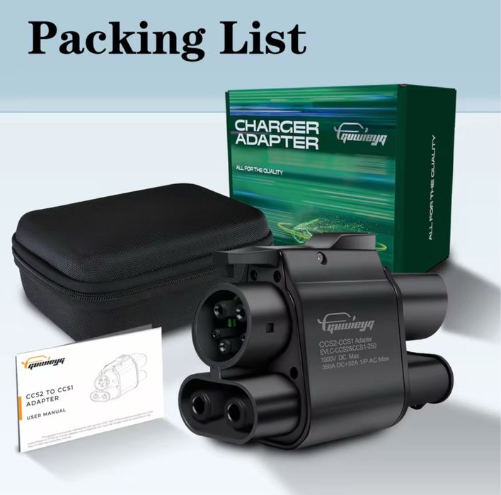 Перехідник адаптер CCS2 - CCS1 500кВт 500А Guwieyg