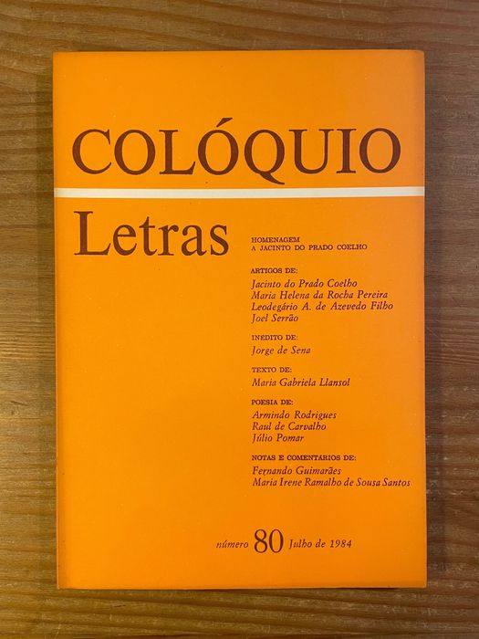 Colóquio - Letras - Número 80 (portes grátis)