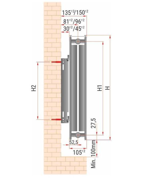 PROMOCJA! Grzejnik C.O. 600x2000 C22 3508W Diamond - Szadek