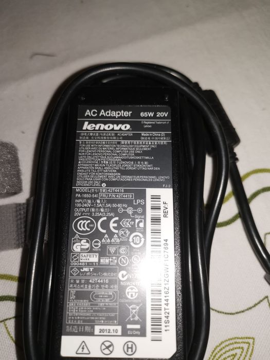 Carregador Lenovo 65W