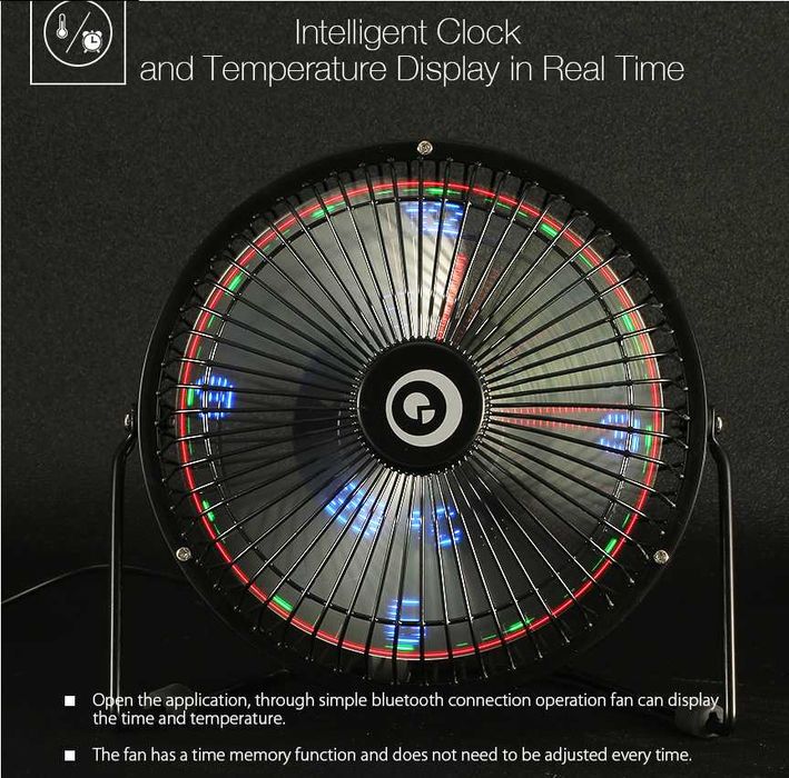 Digoo DG-TF111 (Ventilador Display Colorido bluetooth)64575301600002122