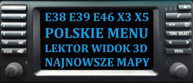 Polskie menu Lektor BMW E39 E46 E53 E83 E85 E86 Mapy 2019