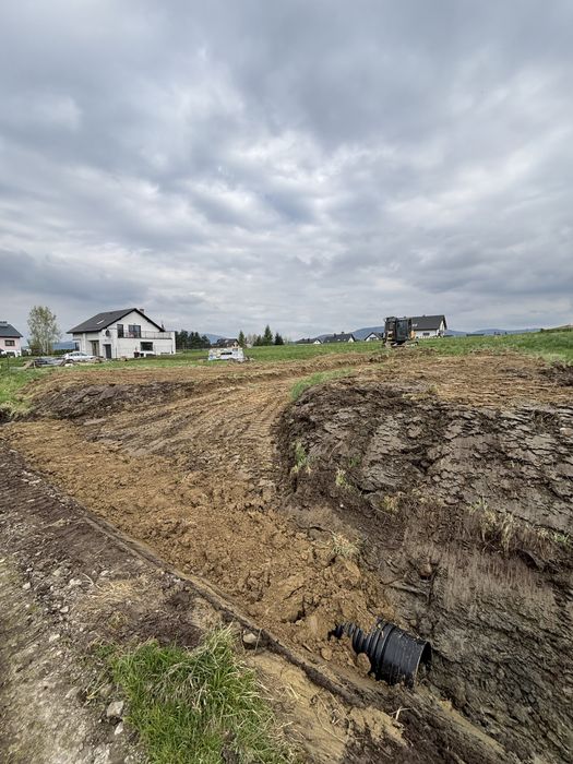 Uslugi koparką roboty ziemne kompleksowe transport wozidlo koparka
