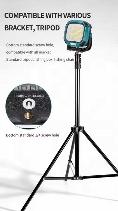 Мощный светильник (прожектор)/фонарь с функцией Powerbank