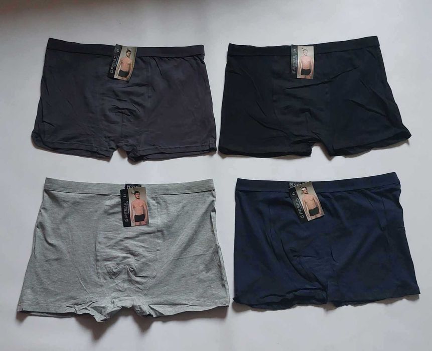 4 sztuki Bokserki męskie bawełna Pesail 4-pak roz. 5XL pas 84-120 cm