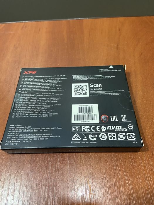 Жорсткий диск SSD ADATA XPG SX8200 Pro 1TB NVMe M.2