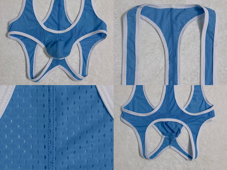 Чоловічий спортивно-еротичний боді-джок з відкритою спиною EUR L / XL