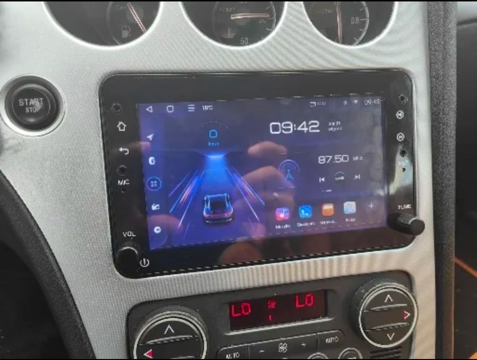 Rádio Android 14 com GPS Alfa Romeo 159,Brera, Sportwagon (Artigo Novo