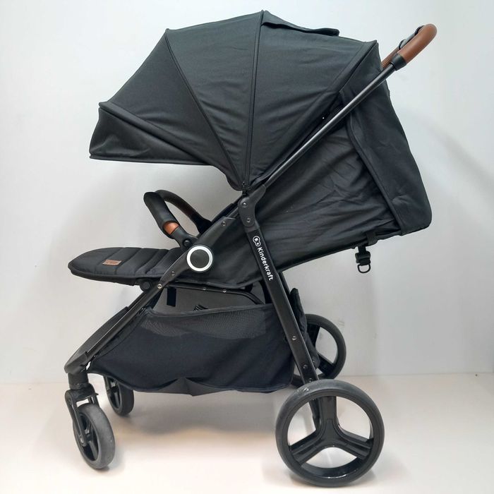 Wózek spacerowy Kinderkraft GRANDE PLUS  Czarny do 22 kg (B498)
