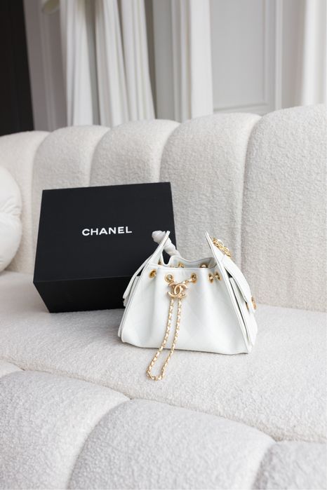 Сумка Chanel 25 Mini чорна, біла
