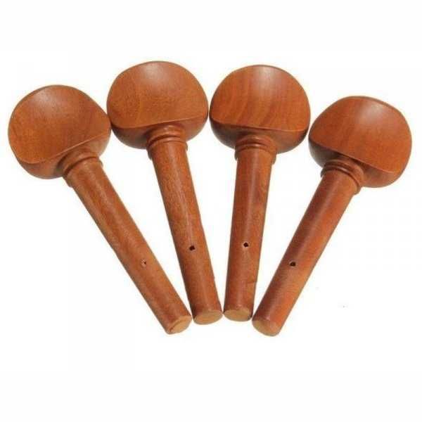 Kołki Do Skrzypiec 4/4 mahoniowe brązowe komplet 4szt.
