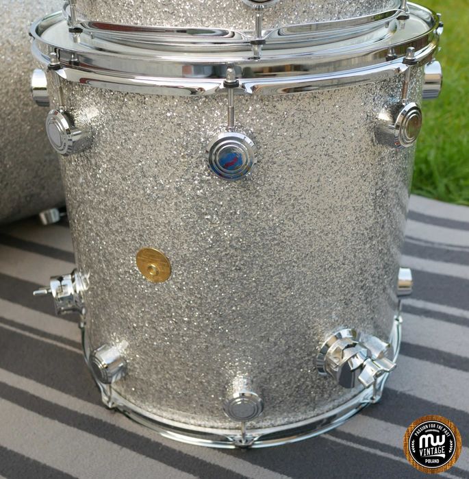 ‼️ Perkusja Hayman Vibrasonic 24", 13", 16" Silver Sparkle Vintage ‼️