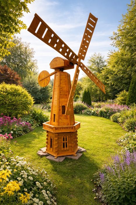 Wiatrak ogrodowy ozdobny duży do ogrodu