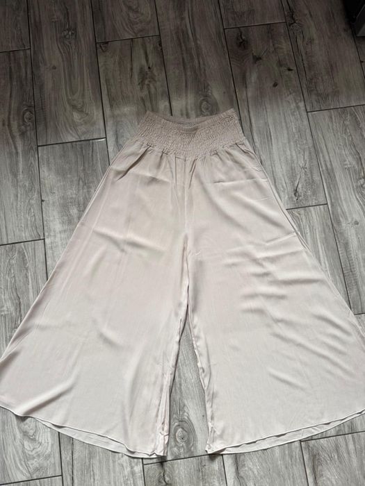 Spodnie kuloty damskie 2 szt L wiskoza