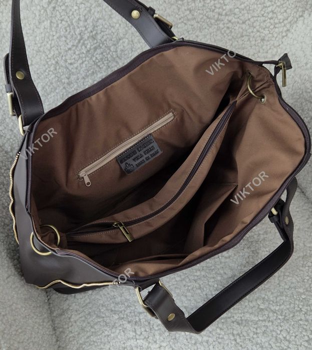 Красивая кожаная сумка Vera Pelle. Италия. Формат А4. Шкіряна сумка