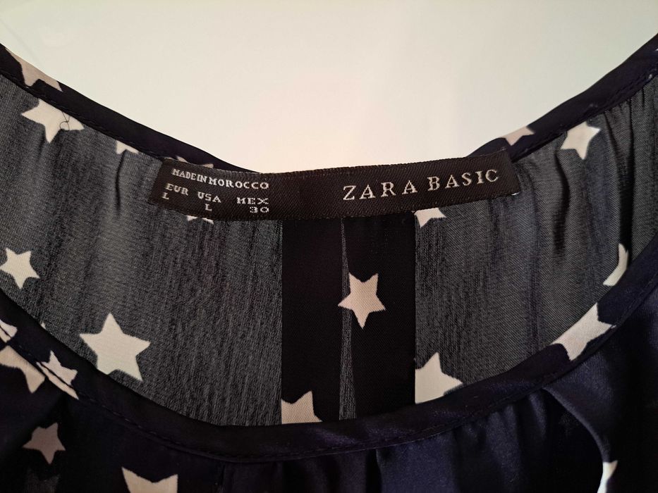 Blusa / tunica azul marinho Zara