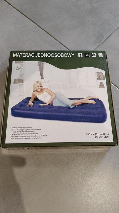 Dmuchany materac jednoosobowy 22x79x185cm