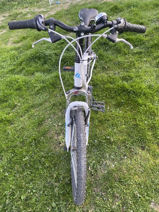 Rower kross bialo niebieski