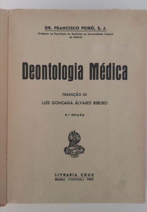 Deontologia Médica - Francisco Peiró