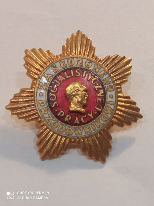 Odznaka złota Zasłużony Przodownik Pracy Socjalistycznej