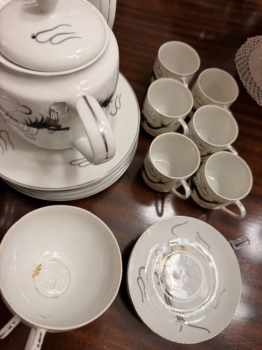 Conjunto de café e chá