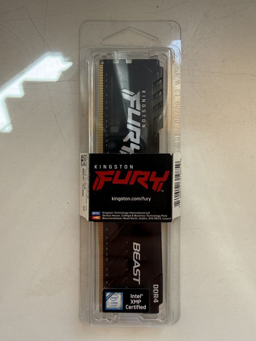 Pamięć ram kingston fury beast ddr4 16gb cl16