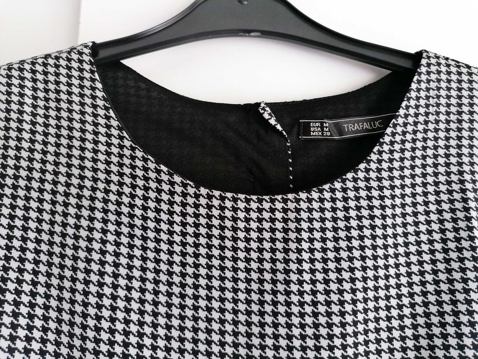 Vestido Clássico Pied de Poule Zara