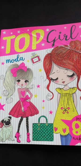 Książka Top girl do kolorowania z naklejkami