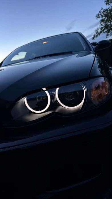 BMW E46 Lampy BiLED Ringi Cotton Black Regeneracja Oryginał komplet mocne swiatlo!