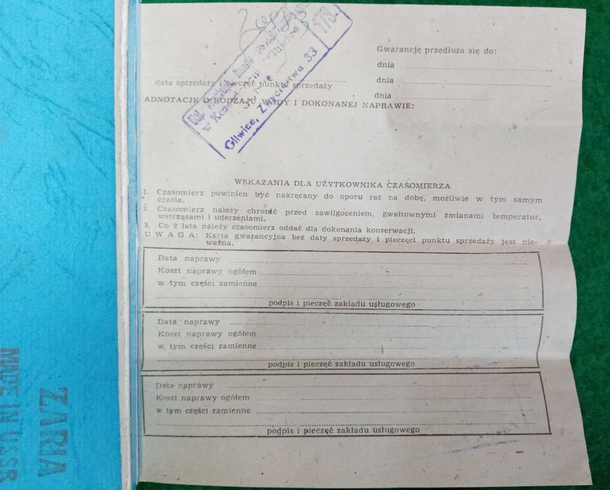 damski zegarek Zaria Łucz, pozłacany, radziecki, ZSRR, vintage - darmowa dostawa