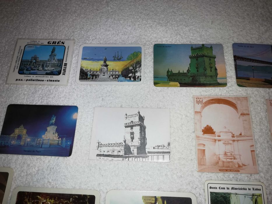 monumentos e paisagens da cidade de lisboa (23 calendários) raros