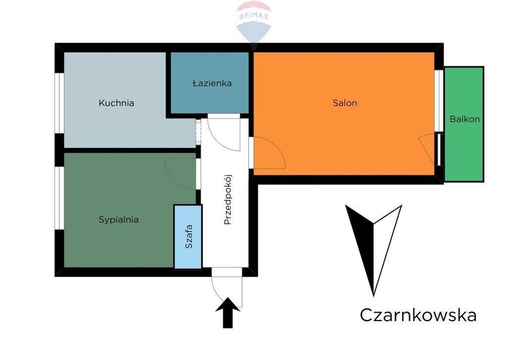 2 pokoje z balkonem na spokojnych Kozinach - Widok 2