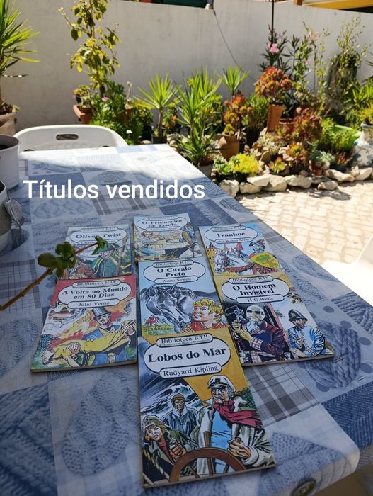 Conjunto 8  livros Biblioteca RTP - Clássicos de Banda Desenhada ( ver descrição).