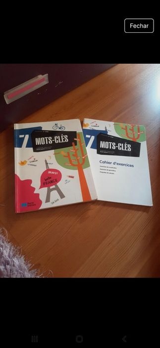Mots clés manual + livro fichas 7ano