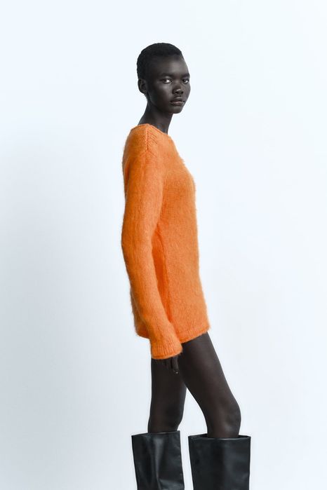 Camisola de malha com efeito escovado L - Nova