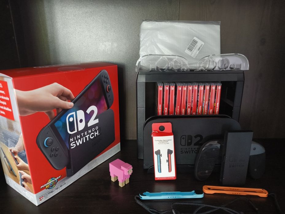 Switch 2 STAN IDEALNY+ zestaw akcesoriów