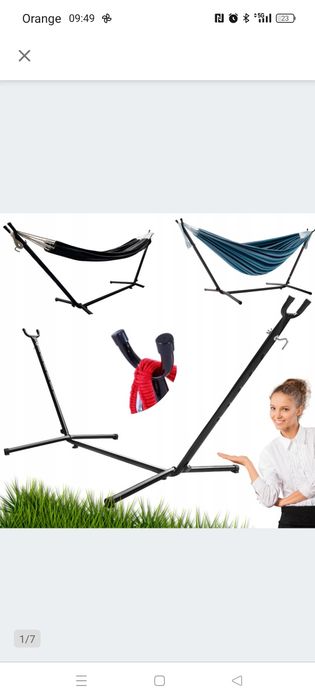 Hamak kompletny może być sam stelaz